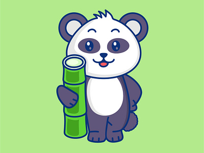 Panda Bamboo animation branding graphic design logo motion graphics
