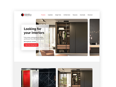 DISLIDE.in Web Design 🚪 app clean design design app door web design interaction design interior ui ux web design