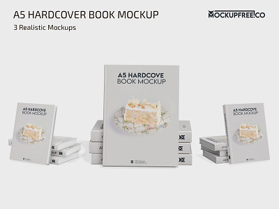 Free A5 Hardcover Book PSD Mockup a5 book books cover design free hardcover mock up mockup mockups photoshop product psd template templates