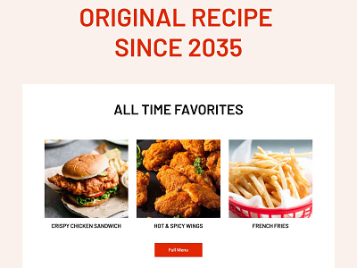 Fast Food Web Design Experience 🍔 fast food fast food landing page fast food website food homepage landing page restaurant landing page restaurant website