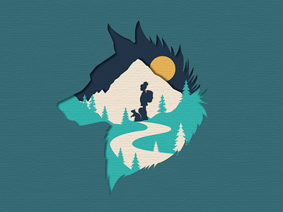 La Befana Poster adventure color design edmonton illustration paper cutout poster story theatre wolf