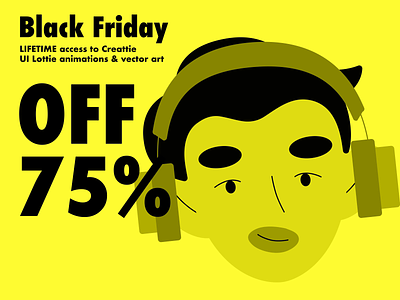 Black Friday black friday discount lifetime deal lottie lottie animations ui