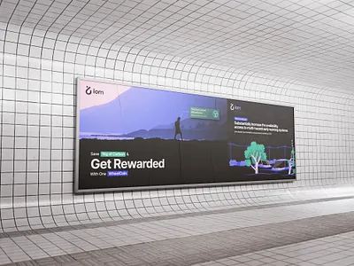 Green mobility reward banner design for IOM web3 blockchain tech banner banner design blockchain blue brand design branding crypto design graphic design green mobility minimal mobility post post design poster poster design sustainability tech technology web3