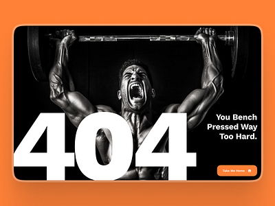 sandow: AI Fitness & Nutrition Website | 404 Page Error 404 404 page blue bold error fitness fitness ai fitness ai assistant fitness ai coach fitness analytics fitness data fitness landing page fitness website minimal not found orange ui ui kit virtual ai coach virtual coach