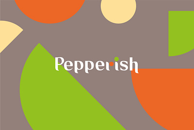 Pepperish Logo Design branding geometry herbs ingredient kitchen logo organic pepper shape spice vector