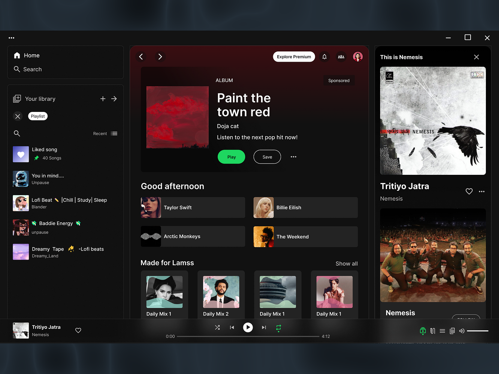 spotify-web-player-by-mehejabin-tabassum-lamia-on-dribbble