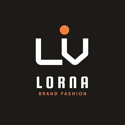 Brand Fashion Logo black brand branding fashion logo orange store white