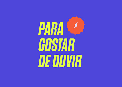 PARA GOSTAR DE OUVIR - LOGO branding design graphic design logo podcast visual identity