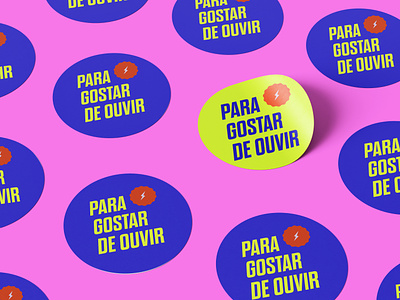 Stickers - Para Gostar de Ouvir branding design graphic design logo