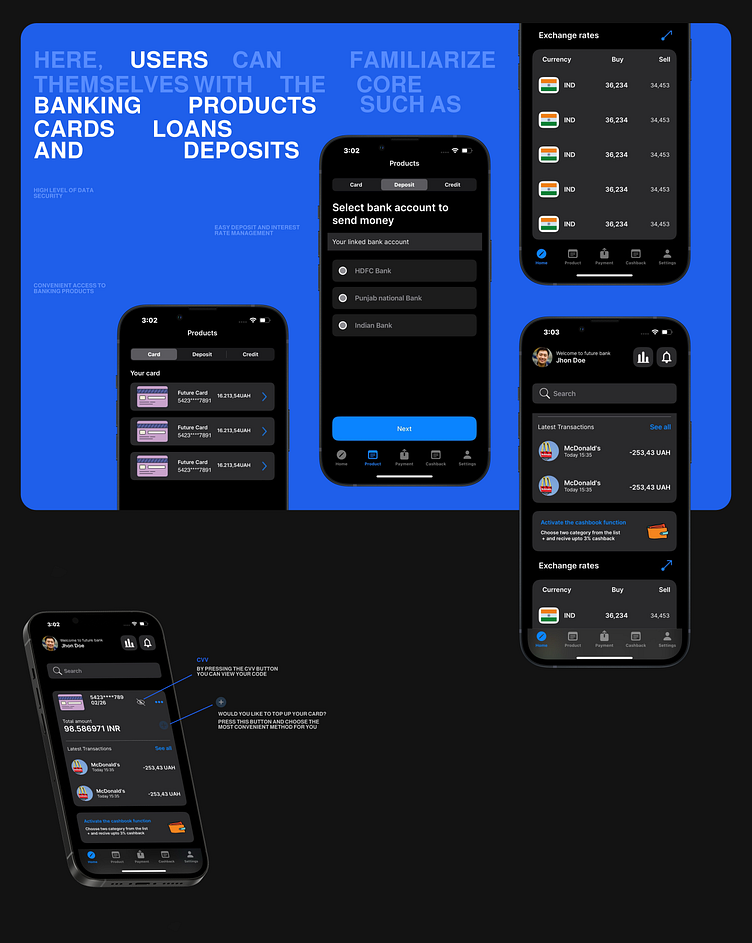 Drish Bank - UI/UX development for a iOS app built in Swift UI by Drish ...