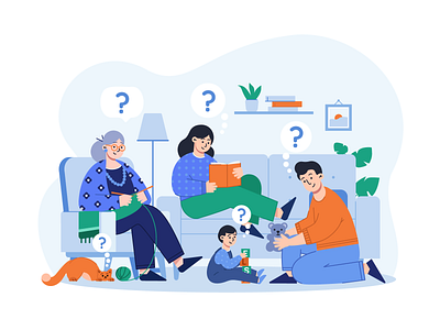 Family gathering adobe illustration communication design graphic design illustration vector