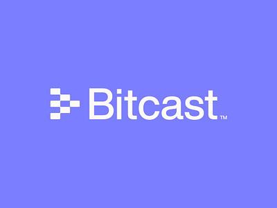 Bitcast™ bit bitcast brand branding design icon logo logodesign logomark minimal pixel playicon podcast socialmedia sound