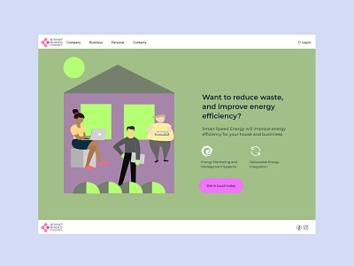 Complementary Color Scheme Concept colorscheme landingpage ui ux design webdesign