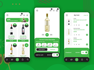 Online Alcohol Shop Mobile App UI alcohol ecommerce store app design ecommerce ui mobile app mobile app design online alcohol shop online wine shop ui ui design