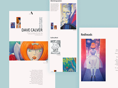 DAVE CALVER Longread Design Concept landing page longread longread design ui ui design ux design web design