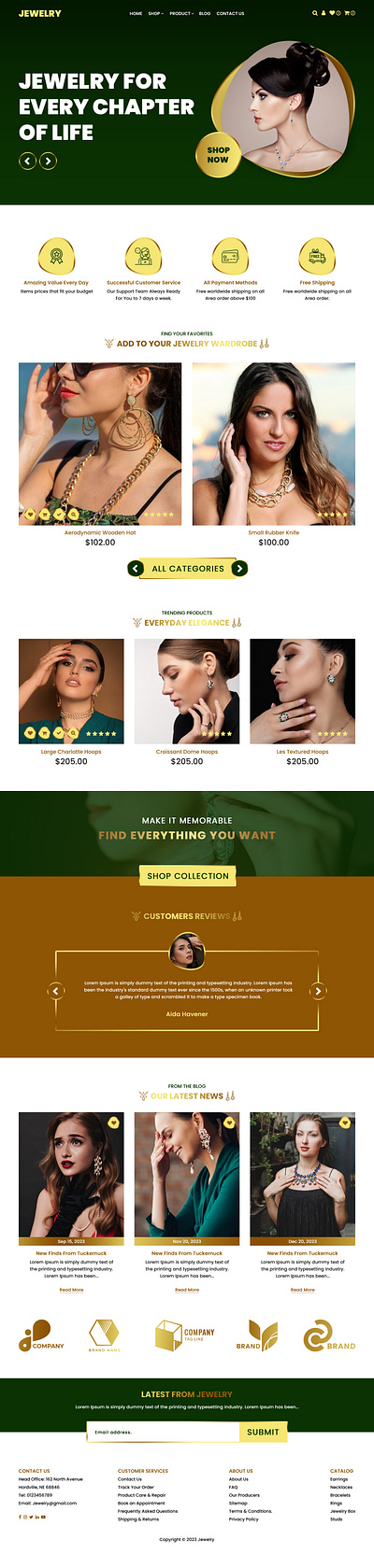 Jewelry Website Home Page Design design ecommerce ui jewelry web design jewelry website design jewelry website homepage ui ui design