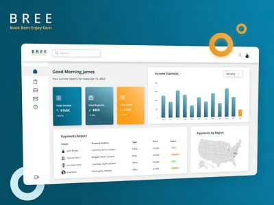 BREE — property management for commercial buildings interface design property management app real estate app real estate web service rent track app tenants management app ui design user interface ux design uxui design web application design web service design