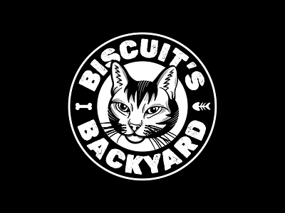 Biscuit's Backyard Logo Design brand identity branding cat graphic design illustration logo logo design pet