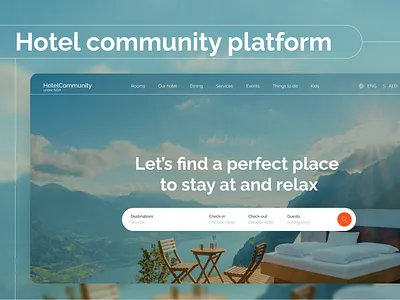 Hotel community online platform hotel booking app hotel community hotel platform interaction design interface design real estate platform ui design user interface ux design uxui design web app design web application web design web service design