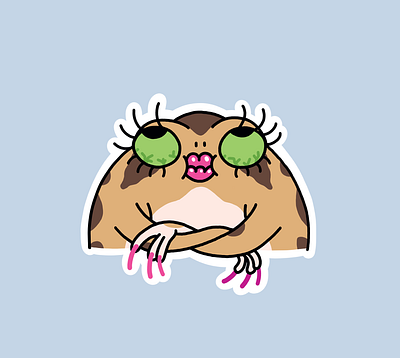 The Absurd Desert Rain Frog stickers, funny gifs 2d animation behance branding cartoon character cute design emoji frog funny gif mascot procreate rainfrog stickers telegram toad