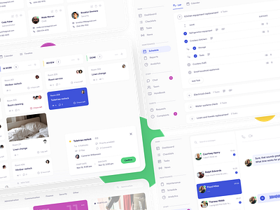 Insidely - Task management and staff collaboration platform hotel hotel online platform hotel operation tool interface design mobile app design staff collaboration task management ui design user interface ux design uxui design web app design