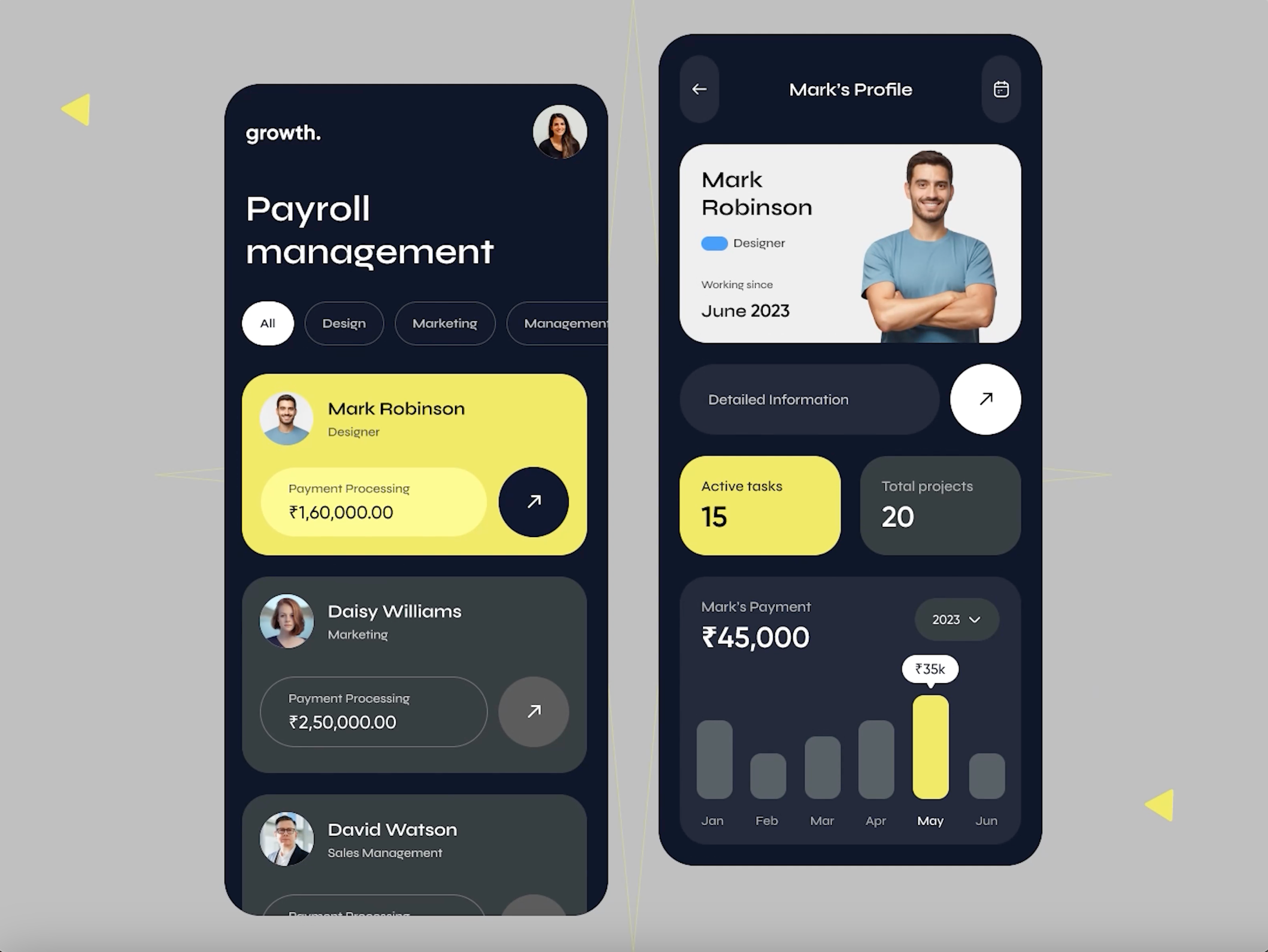 Payroll Management - Concept Design aesthetic app branding design design studio figma illustration logo management payroll saas ui user experience