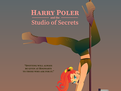 Harry Poler Series: II butterfly chamber of secrets character design circus arts flexibility ginny handstands harry potter heels illustration magic pole tricks poledancer poledancing polesports pose splits sports