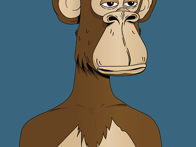 Bored Ape 2d art branding character design flat graphic design illustration nft potrait vector