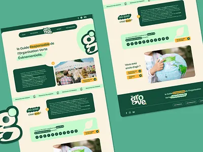 Le GROVE - Homepage branding design ecologie ecology ecvlille graphic design green hackathon illustration logo reboot savetheplanet typography ui ux vector visual design webdesign website