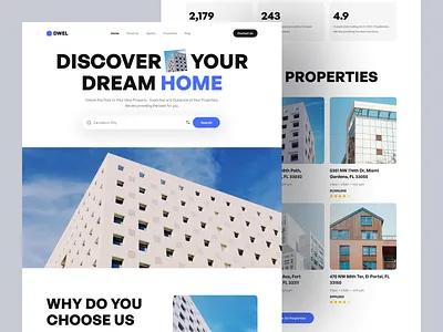 Real Estate Landing Page apartment home homepage landing page minimal design property real estate ui design uiux web design web ui website