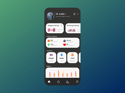Workout Tracker - Daily UI 041 app dailyui041 design figma mobile tracker ui uix101 ux workout workout tracker
