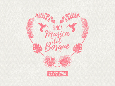 Finca Musica del Bosque passport stamp editorial illustration illustration illustrator nicaragua spot spot illustrations stamp travel