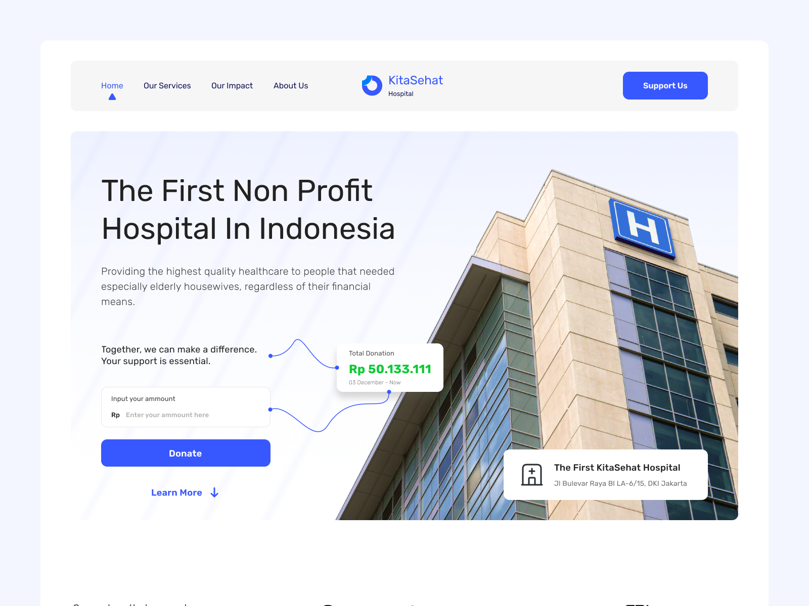 UI Website for hospital Company by Farel Darari Deksano on Dribbble