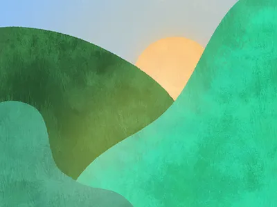 View from my window illustration procreate