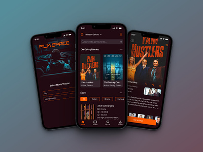Booking App for offline Movie Theater app application booking design mobile design movie app site ui uiux web design website