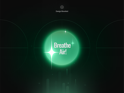 Just Breathe / Boosted animation boosted breathe circles design glow illustration meditation screen star ui uiux