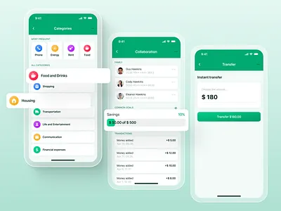 Budgety — Personal Budget Management Tool budgeting mobile app expenses track application financial service fintech app graphs design interface design manage their finances mobile applicaiton mobile tool ui design user interface ux design uxui design