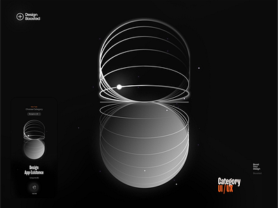 Boosted APP/ Illustrations (categories) black design gradient illustrations line minimal monochrome product screen slider stroke typegraphy ui ux
