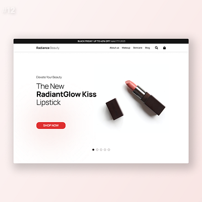 Cosmetics Web UI Design Concept design figma ui website