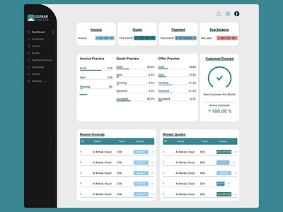 CRM system dashboard crm dashboard design ui ux web design