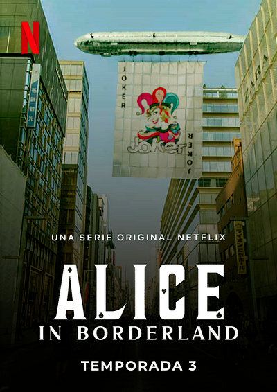 Poster design - Alice in Borderland alice in borderland graphic design netflix poster design tv serie