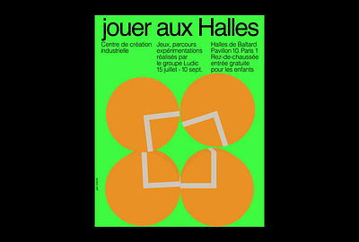 Jean Widmer - Motion Poster Tribute - Jouer aux Halles helvetica motion motion graphics moving poster poster print typeface