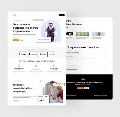 Customer Experience Landing Page design figma landing landing page landingpage ui