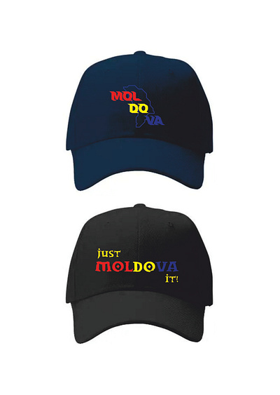 Patriotic cap Moldova graphic design product design