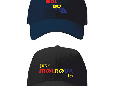 Patriotic cap Moldova graphic design product design