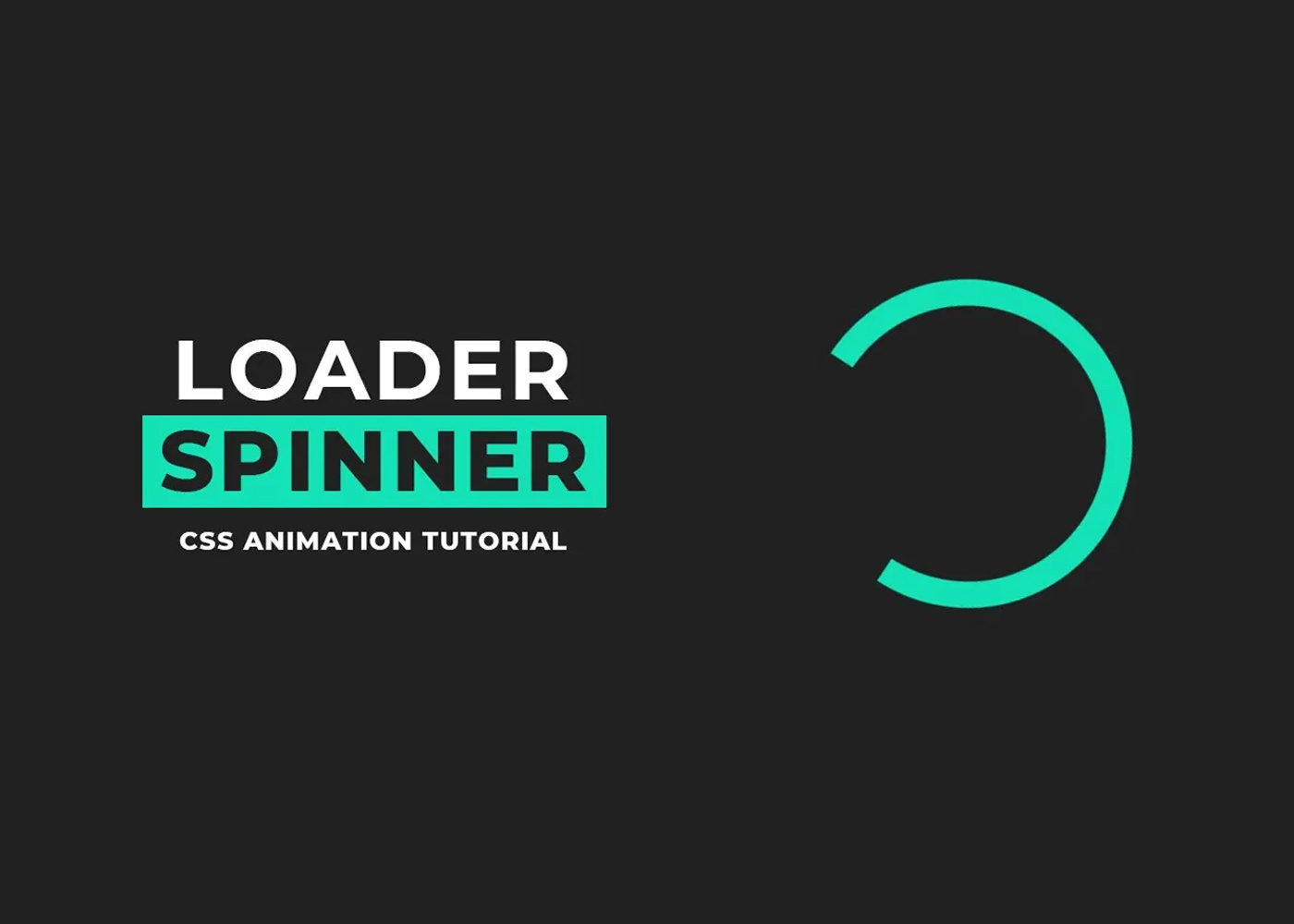 Simple CSS Loader Spinner by codingflicks on Dribbble