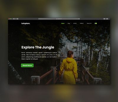 Letsplore: Navigating the Jungle UI Concept graphic design ui
