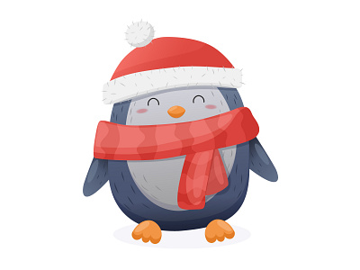 Cute penguin in cartoon style cartoon character cute design graphic design illustration logo penguin vector winter