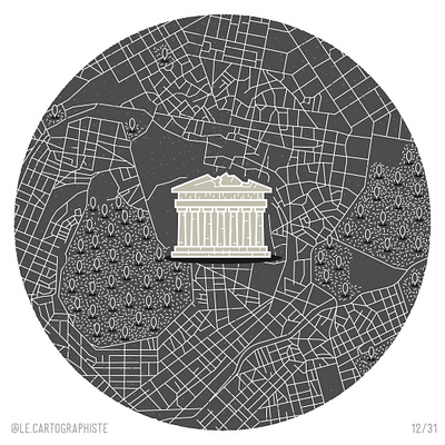 Athens minimalist map athens editorial illustration greece illustrated map illustration illustrator line art map maps minimalist spot spot illustrations travel vector