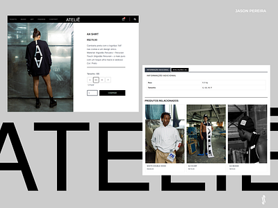 ATELIÊ - E-Commerce branding clean design e commerce fashion interface shop ui ux